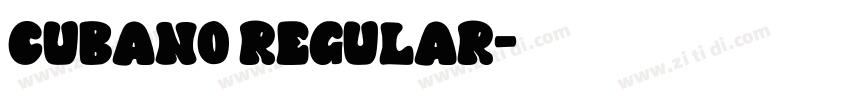 Cubano Regular字体转换